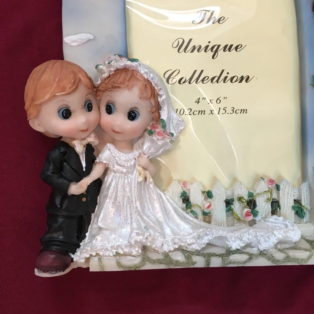 Vintage The Unique Collection Wedding Bells Photo Frame